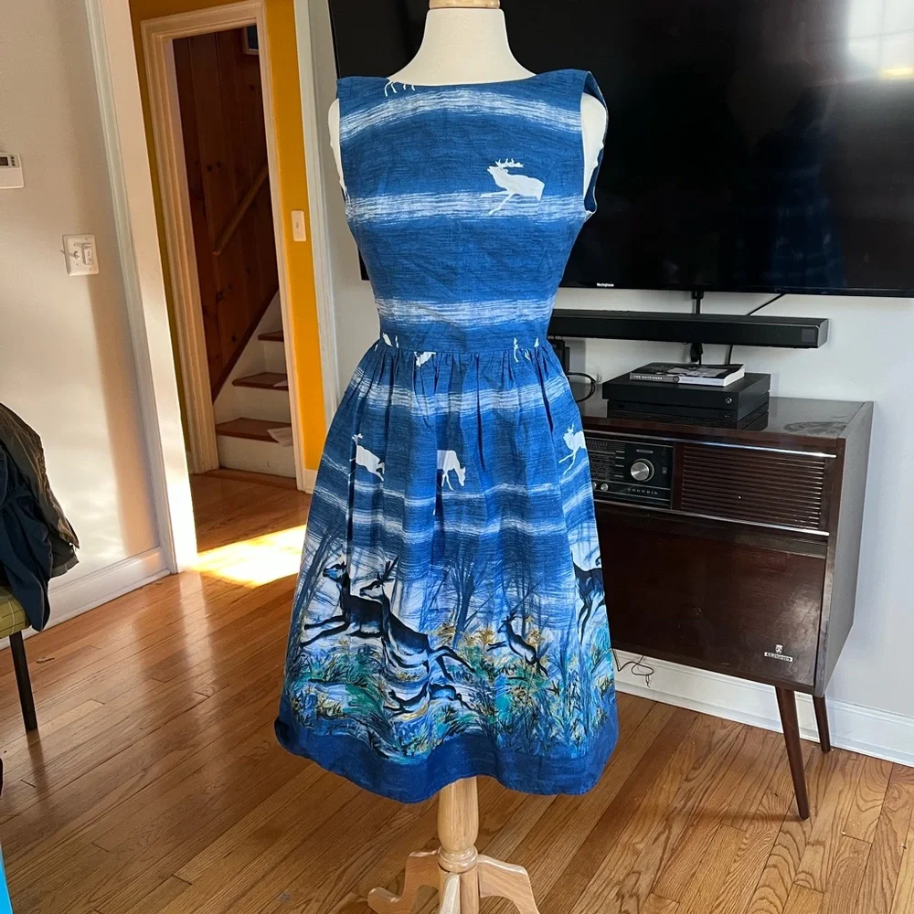 Hell Bunny Montana Dress Small - Picture 3 of 4